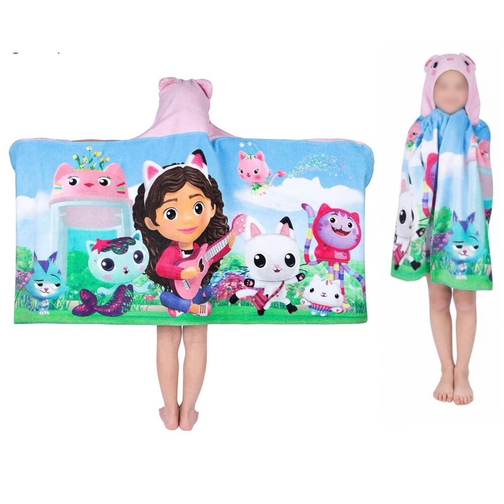 Gabby's Dollhouse Bath Beach Pool Towel Wrap  24 x 50 OEKO TEX 100 Cotton NEW